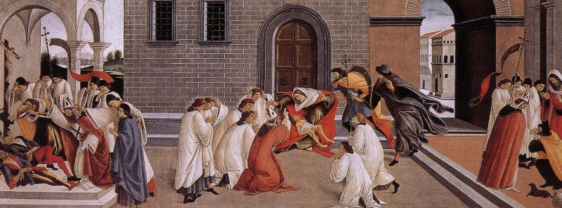 Sandro Botticelli Nobilo St. Maas three miracles Sweden oil painting art